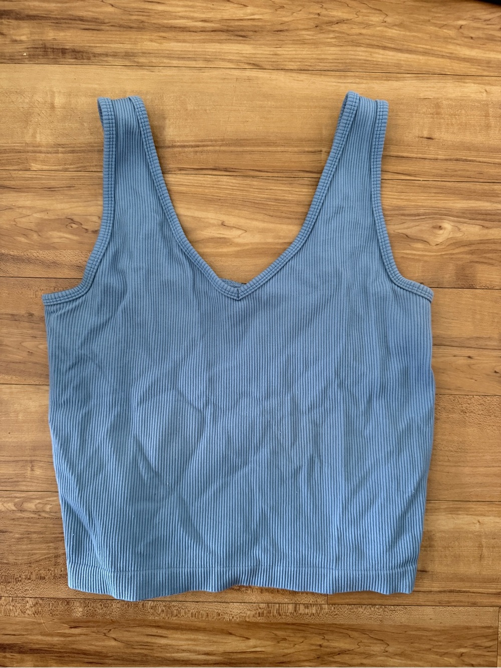Blue workout tank